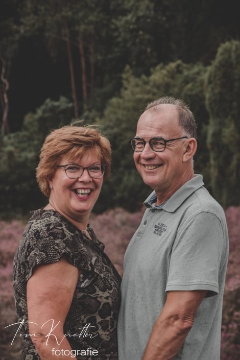 Fotoshoot bij heide