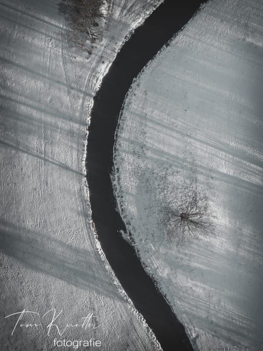 Enter in sneeuw